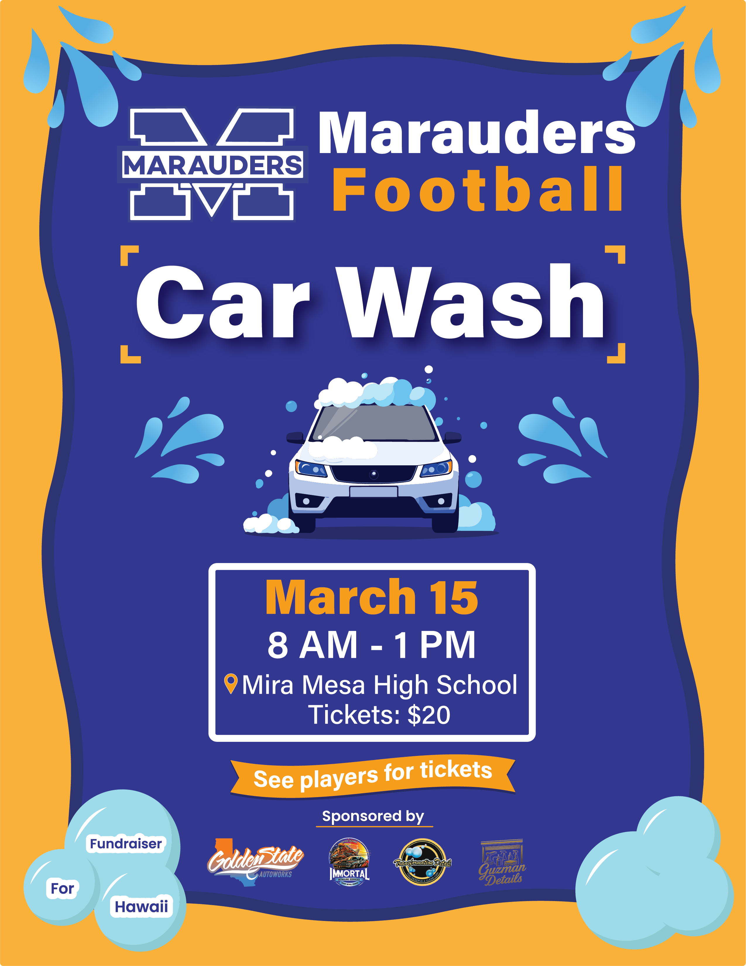 MMHS Football Car Wash: final post design